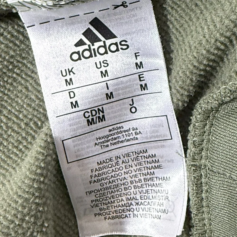 Adidas Aeroready Hoodie Gray & Navy Size Medium